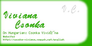 viviana csonka business card
